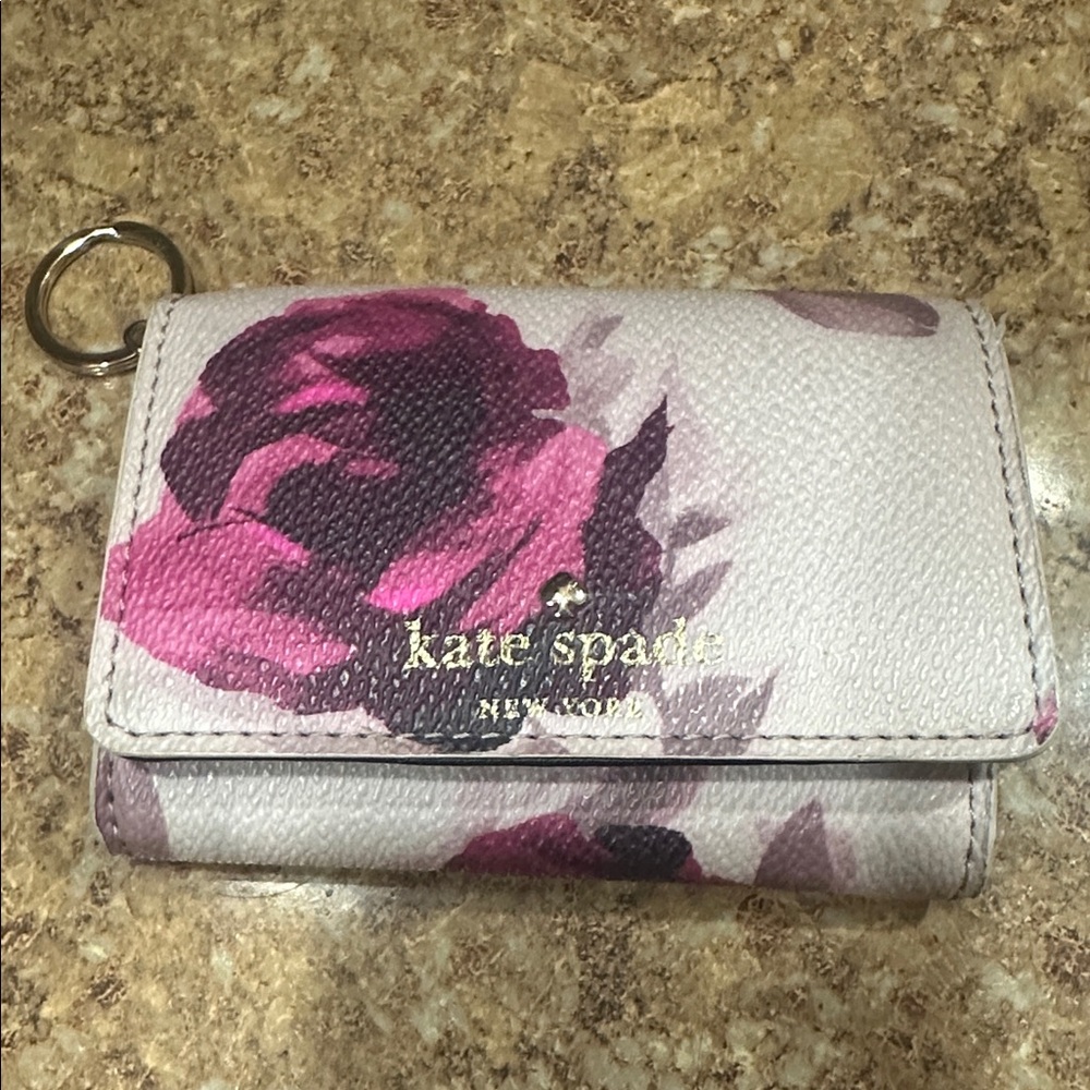 Kate Spade Pink and Purple Floral Key Holder